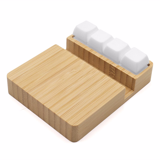 Беспроводное зарядное устройство ClickPad (10W) в виде подставки для телефона, с клавишами анти-стресс, белый