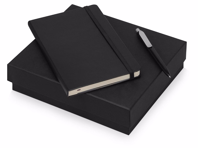 Подарочный набор Moleskine Picasso с блокнотом А5 и ручкой, черный Подарочный набор Moleskine Picasso с блокнотом А5 и ручкой, черный