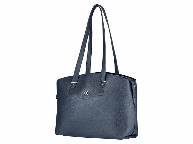 Сумка женская WENGER RosaElli с карманом для ноутбука 14, синяя, полиэстер, 37 x29x19 см Сумка женская WENGER RosaElli с карманом для ноутбука 14, синяя, полиэстер, 37 x29x19 см