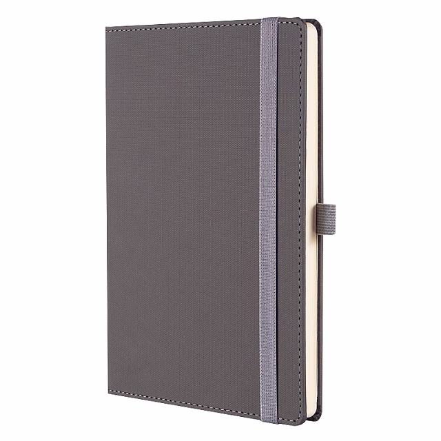 Ежедневник Alfa Note Pasu А5, серый/серый,  недатированный, в твердой обложке