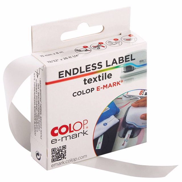 Термоклеевая лента Colop E-mark для текстиля Термоклеевая лента Colop E-mark для текстиля
