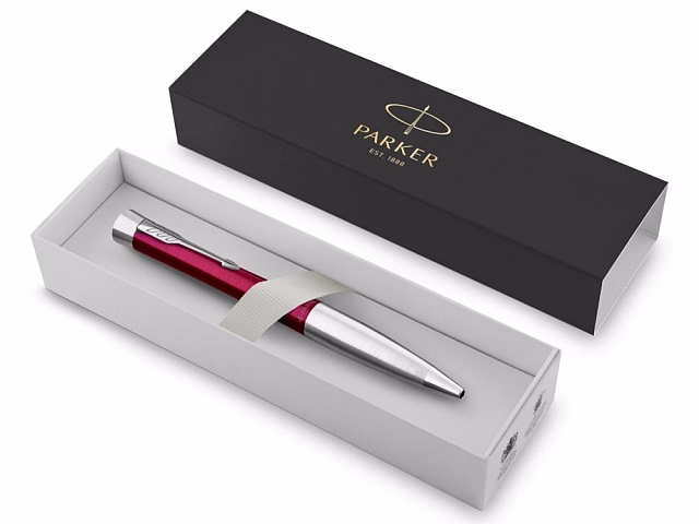 Шариковая ручка Parker Urban Vibrant Magenta CT, стержень: M, цвет чернил: blue, в подарочной упаковке.