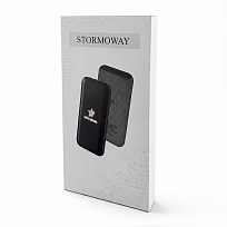 Внешний аккумулятор Stormoway, 10000 mAh с беспроводной зарядкой, черный