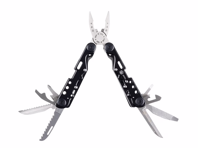 Мультитул Stinger, 105x40 мм, 13 функций, сталь, чёрно-серебристый, в комплекте нейлоновый чехол Мультитул Stinger, 105x40 мм, 13 функций, сталь, чёрно-серебристый, в комплекте нейлоновый чехол