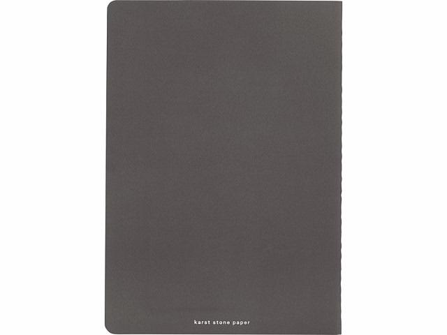 Комплект из двух блокнотов Karst® формата A5 с листами из каменной бумаги, slate grey