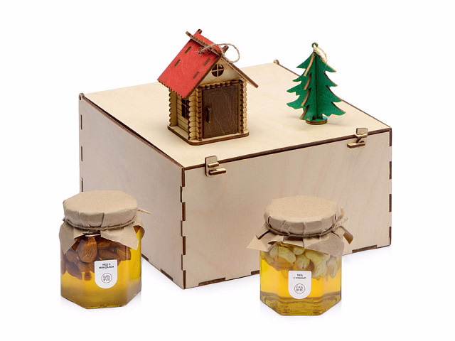 Подарочный набор Decoration Deluxe с двумя видами меда Подарочный набор Decoration Deluxe с двумя видами меда