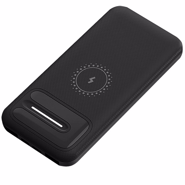 Внешний аккумулятор Odyssey, 10000 mAh с беспроводной зарядкой, черный