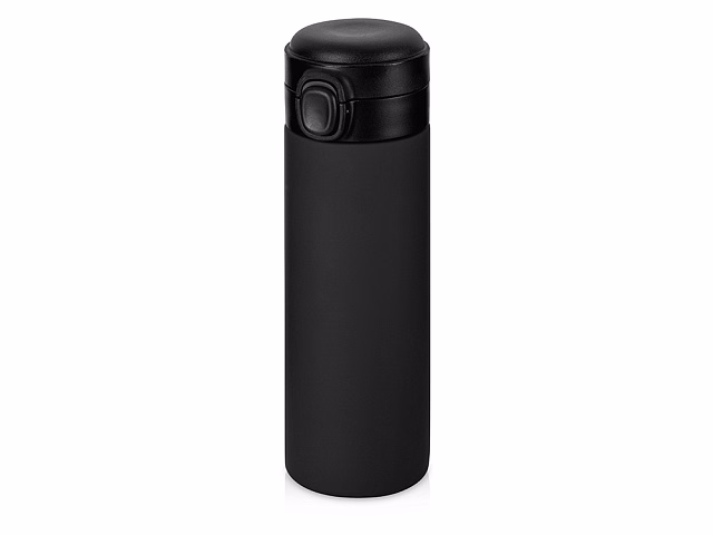 Вакуумная термокружка Waterline c кнопкой Guard, 400 мл, черный Вакуумная термокружка Waterline c кнопкой Guard, 400 мл, черный