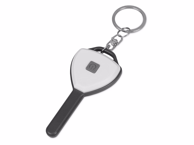 Брелок-фонарик COB Switch, белый/серый Брелок-фонарик COB Switch, белый/серый