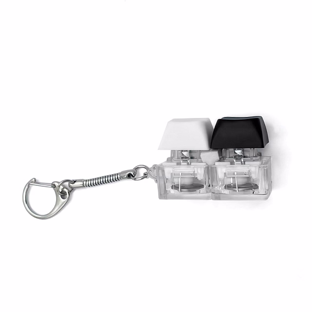 Брелок KeyDuo с LED подсветкой (фонарик), чёрно-белый
