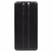 Внешний аккумулятор (powerbank) «Stream 20», 20 000 mAH, с двумя зарядными шнурами,  22,5W (Ватт)  super fast charge, Power Delivery (PD) 25.5W (dfnn), c цифровым дисплеем для контроля заряда, черный