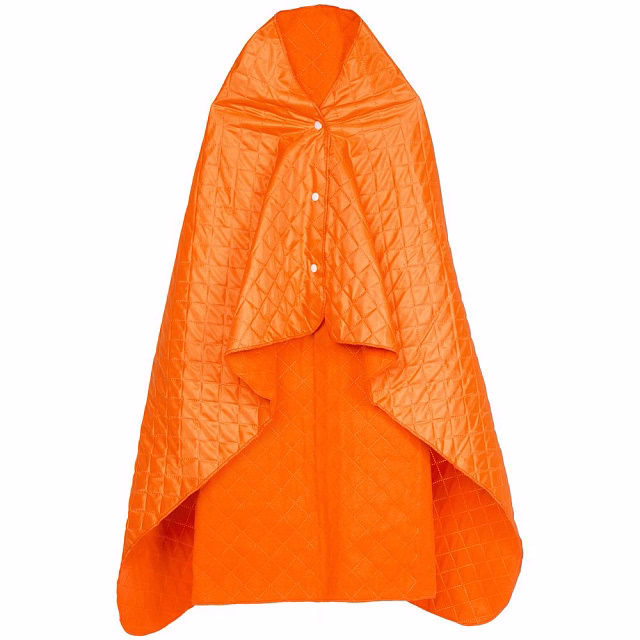 Плед-пончо для пикника SnapCoat, оранжевый Плед-пончо для пикника SnapCoat, оранжевый