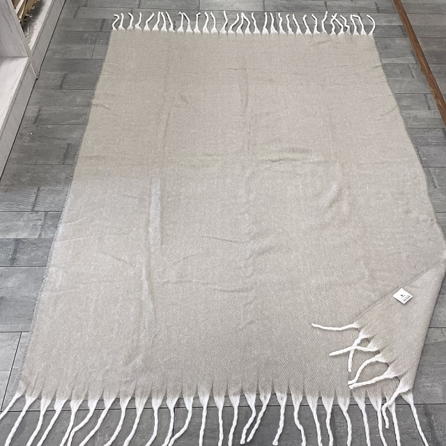 Плед акриловый Super Soft Nature размер 120*160 см, серый, плотность 450гр/м2