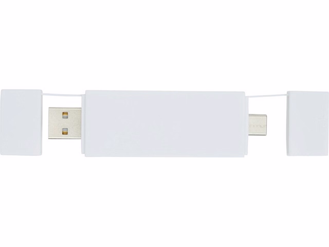 Mulan Двойной USB 2.0-хаб, белый
