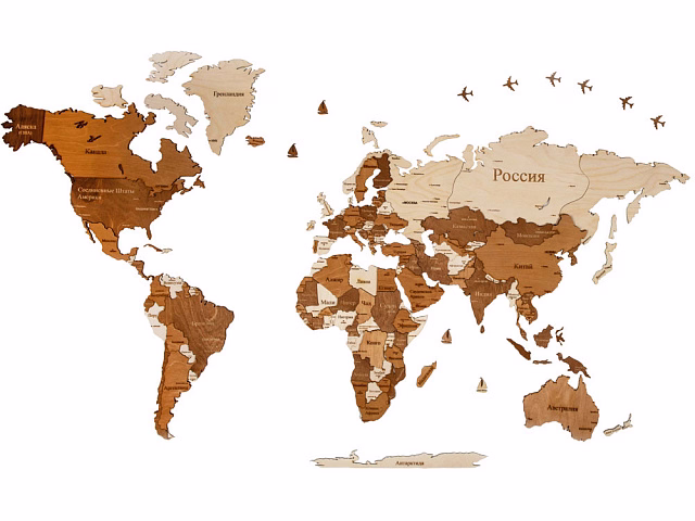 Интерьерная карта мира World Интерьерная карта мира World