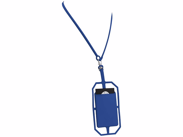 Картхолдер RFID со шнурком, ярко-синий Картхолдер RFID со шнурком, ярко-синий