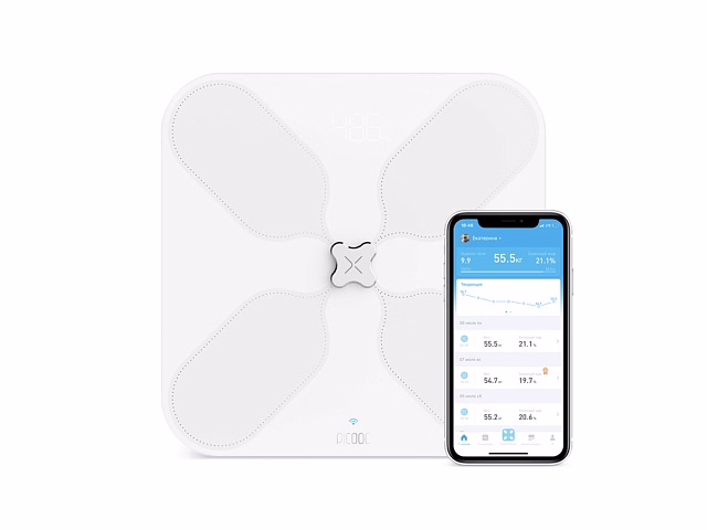 Умные диагностические весы с Wi-Fi Picooc S3 White V2 (6924917717346), белый Умные диагностические весы с Wi-Fi Picooc S3 White V2 (6924917717346), белый
