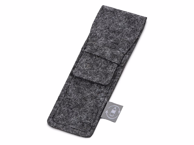 Футляр для ручек из RPET-фетра Felt, серый Футляр для ручек из RPET-фетра Felt, серый