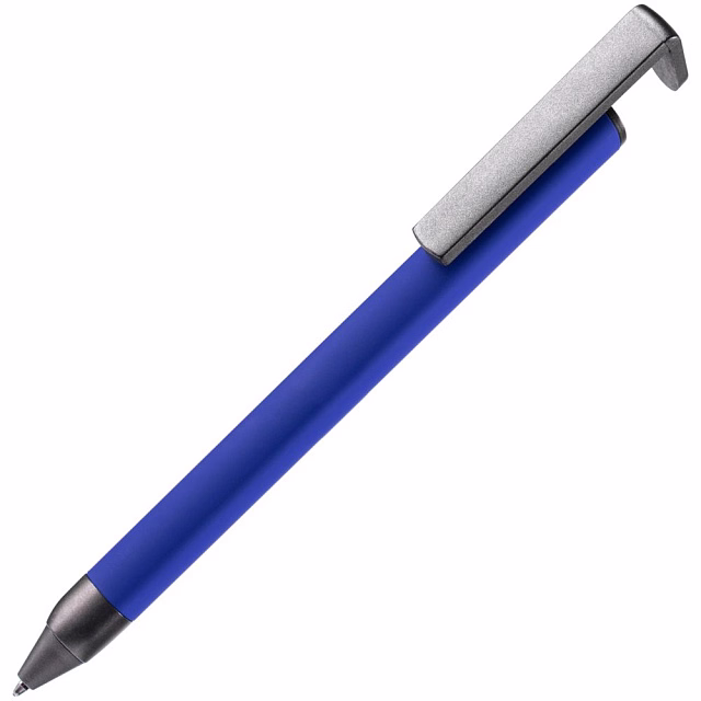 Ручка шариковая Standic с подставкой для телефона, синяя Ручка шариковая Standic с подставкой для телефона, синяя