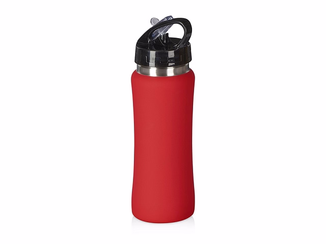Бутылка для воды Bottle C1, сталь, soft touch, 600 мл, красный (Р) Бутылка для воды Bottle C1, сталь, soft touch, 600 мл, красный (Р)