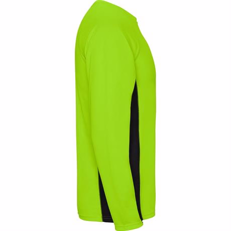 Спортивная футболка SHANGHAI L/S мужская, ФЛУОРЕСЦЕНТНЫЙ ЗЕЛЕНЫЙ/ЧЕРНЫЙ XL