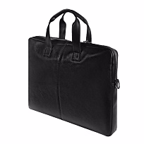 Портфель из натуральной кожи Leather Country Attashe, черный