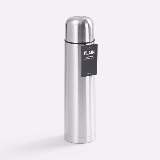 Термос Plain 1000, ver.2, серебристый Термос Plain 1000, ver.2, серебристый