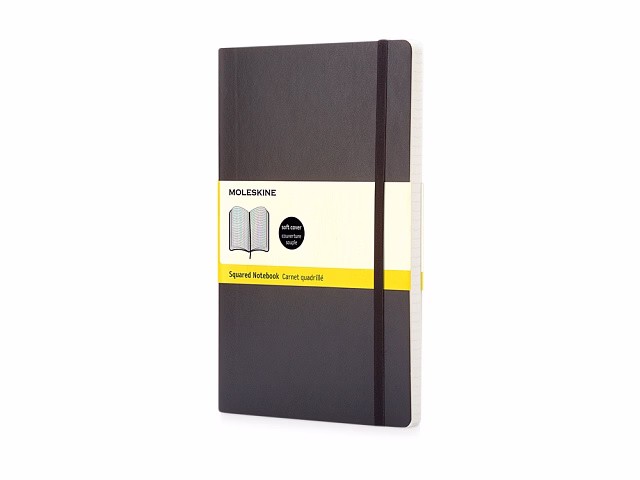 Записная книжка Moleskine Classic Soft (в клетку), Pocket (9x14 см), черный Записная книжка Moleskine Classic Soft (в клетку), Pocket (9x14 см), черный