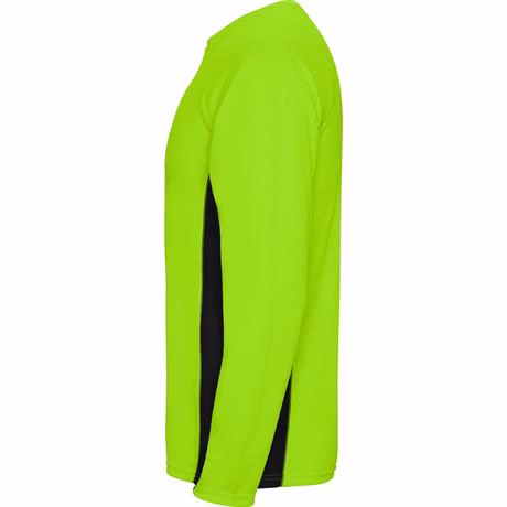 Спортивная футболка SHANGHAI L/S мужская, ФЛУОРЕСЦЕНТНЫЙ ЗЕЛЕНЫЙ/ЧЕРНЫЙ XL