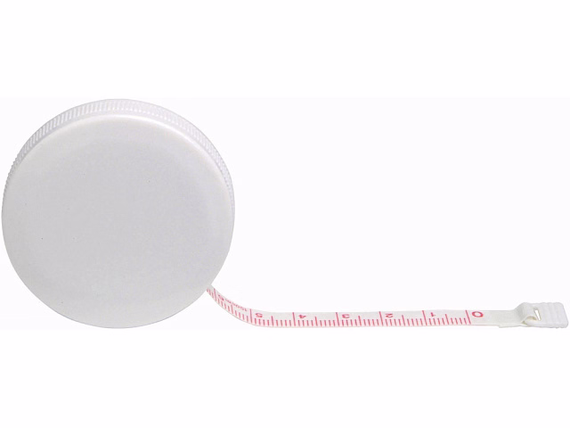 Рулетка Button, 1,5 м, белый Рулетка Button, 1,5 м, белый