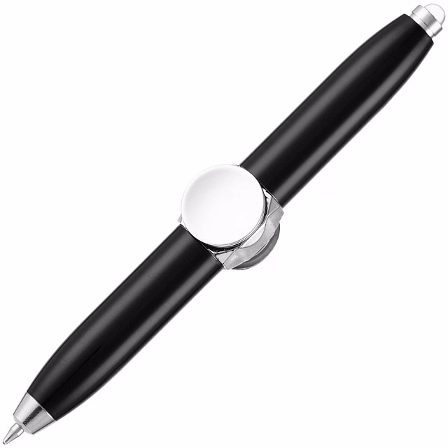 Ручка-спиннер Flipen с фонариком, черная Ручка-спиннер Flipen с фонариком, черная