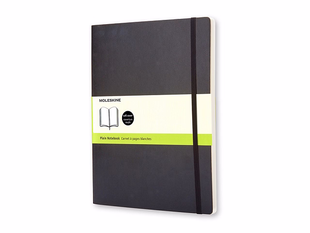 Записная книжка Moleskine Classic Soft (нелинованный), Хlarge (19х25 см), черный Записная книжка Moleskine Classic Soft (нелинованный), Хlarge (19х25 см), черный