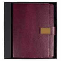 Ежедневник Alfa Brandy Business Edition B5 бордовый, в подарочной коробке