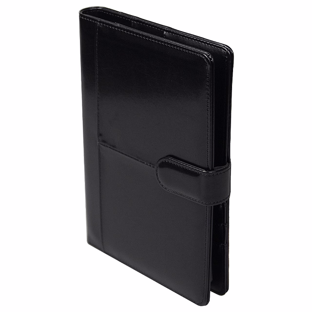 Ежедневник в суперобложке Country Business Pristine A5+, черный, недатированный, с магнитным клапаном, в твердой обложке c поролоном, в подарочной коробке