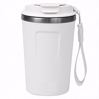 Термокружка Zencup вакуумная, стальная, 380 мл, белая