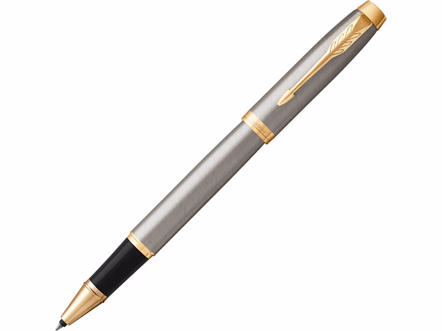 Ручка роллер Parker IM Core Brushed Metal GT, серебристый/золотистый Ручка роллер Parker IM Core Brushed Metal GT, серебристый/золотистый