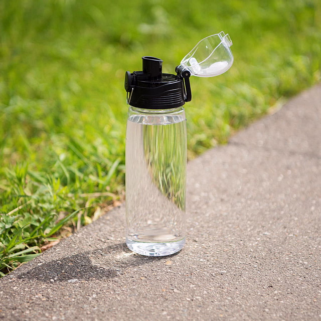 Бутылка для воды FLASK, 800 мл; 25,2х7,7см, красный, пластик Бутылка для воды FLASK, 800 мл; 25,2х7,7см, красный, пластик