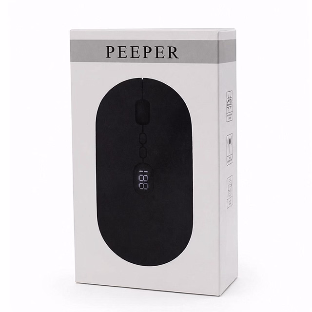 Мышь компьютерная беспроводная с индикатором Peeper, черный