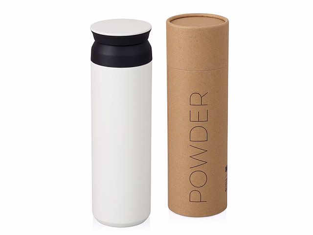 Вакуумный термос Powder 500 мл, тубус, белый Вакуумный термос Powder 500 мл, тубус, белый