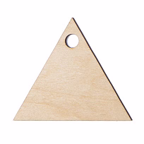 Ёлочное украшение TRIANGLE, дерево, 80 х 70 мм
