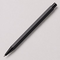 Ручка металлическая шариковая шестигранная Вектор, черная
