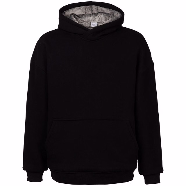 Худи Furry Oversize, черное Худи Furry Oversize, черное