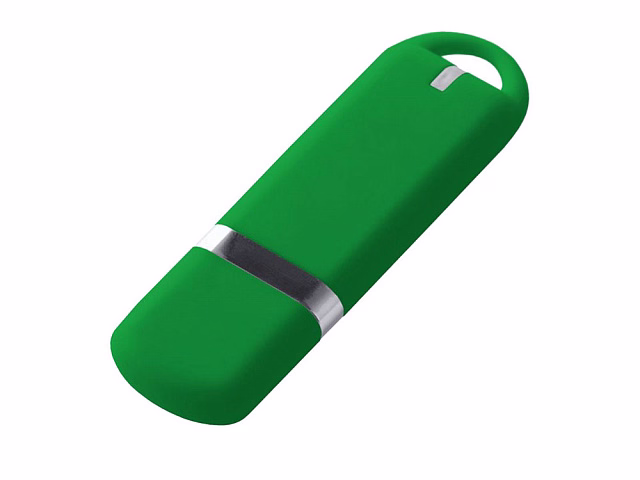 USB-флешка на 128 ГБ 3.0 USB, с покрытием soft-touch, зеленый USB-флешка на 128 ГБ 3.0 USB, с покрытием soft-touch, зеленый