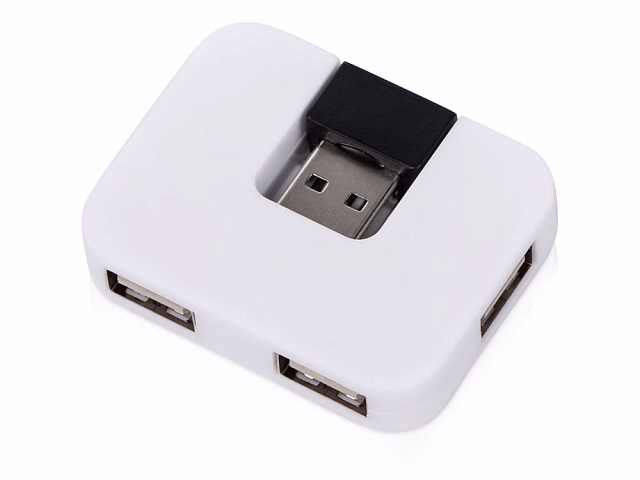 USB Hub Gaia на 4 порта, белый USB Hub Gaia на 4 порта, белый