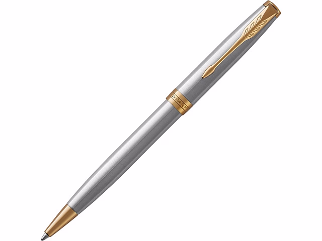 Ручка шариковая Parker Sonnet Core Stainless Steel GT, серебристый/золотистый Ручка шариковая Parker Sonnet Core Stainless Steel GT, серебристый/золотистый