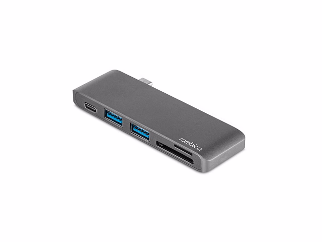 Сетевой USB адаптер/концентратор 5 в 1 Rombica Type-C M2, серый Сетевой USB адаптер/концентратор 5 в 1 Rombica Type-C M2, серый