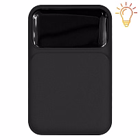 Внешний аккумулятор (powerbank) «Lumen», софт тач, 10 000 mAH, с тремя зарядными шнурами, 22,5W super fast charge, Power Delivery (PD) 20W (dfnn), QC3.0, черный
