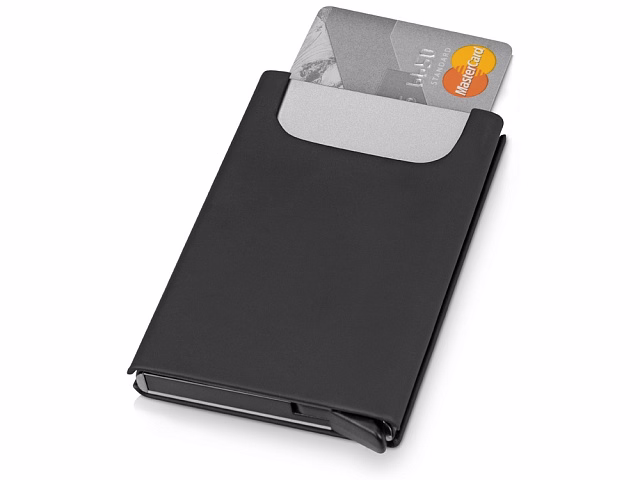 Держатель для карт Verlass c RFID-защитой, черный Держатель для карт Verlass c RFID-защитой, черный