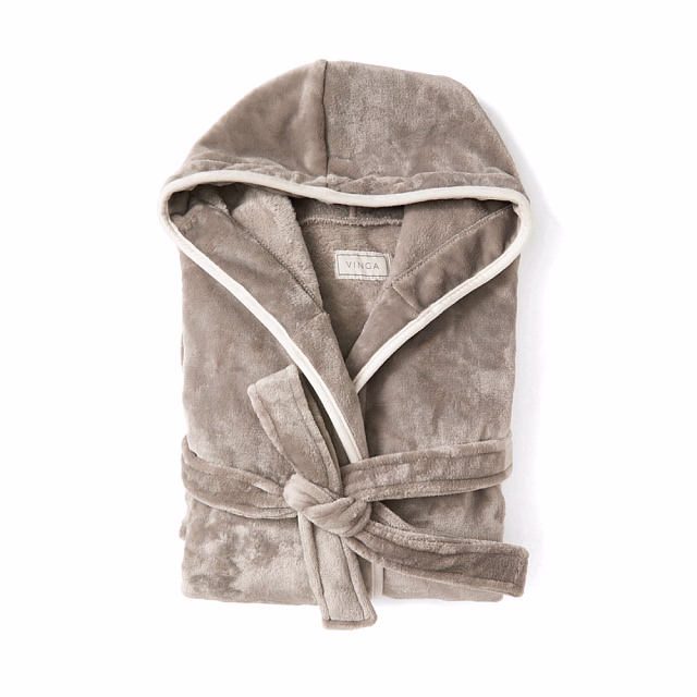 Банный халат VINGA Louis из rPET GRS, L-XL, унисекс, 350 г/м² Банный халат VINGA Louis из rPET GRS, L-XL, унисекс, 350 г/м²