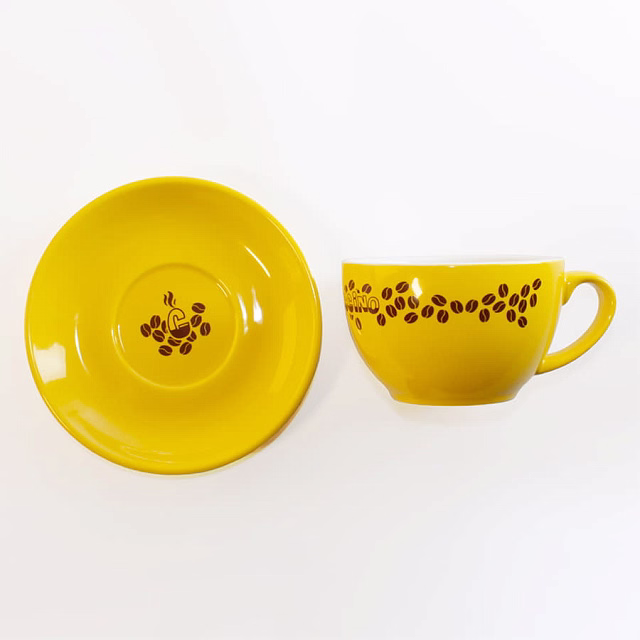 Чайная/кофейная пара CAPPUCCINO, голубой, 260 мл, фарфор Чайная/кофейная пара CAPPUCCINO, голубой, 260 мл, фарфор